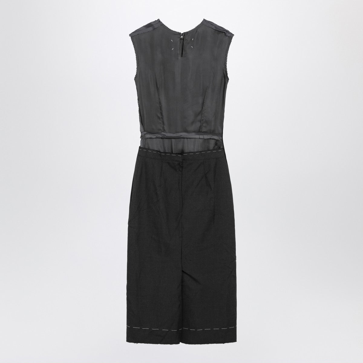 Maison Margiela Grey mélange sleeveless dress